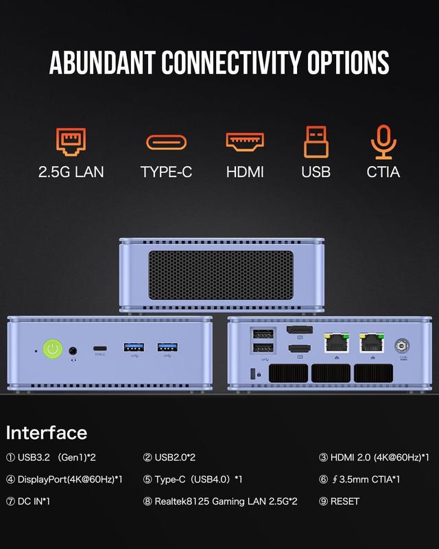 Mini PC GMKtec Nucbox M5 Plus Ryzen 7 5825U 16 GB 512 GB SSD